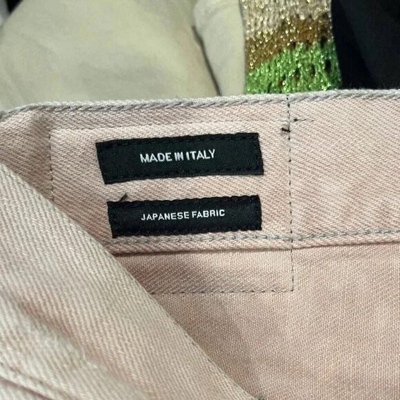 $669 R13 BOYFRIEND CROPPED JEAN. IN PEYTON PINK - Picture 11 of 14